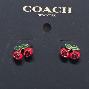Coach Cherry Stud Earrings